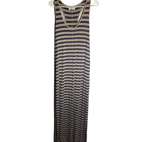 Madewell Striped Maxi Tank Dress Size Medium - Picture 2 of 6
